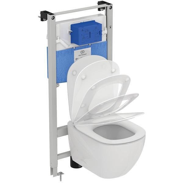 WC комплект за вграждане Tesi AquaBlade, механична структура, тоалетна чиния, Ideal Standard  

8
