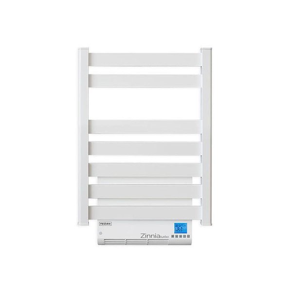 Електрическа лира за баня Zinnia TURBO 500W+1000W, бял цвят, с вентилатор, за отопление и сушене

16.