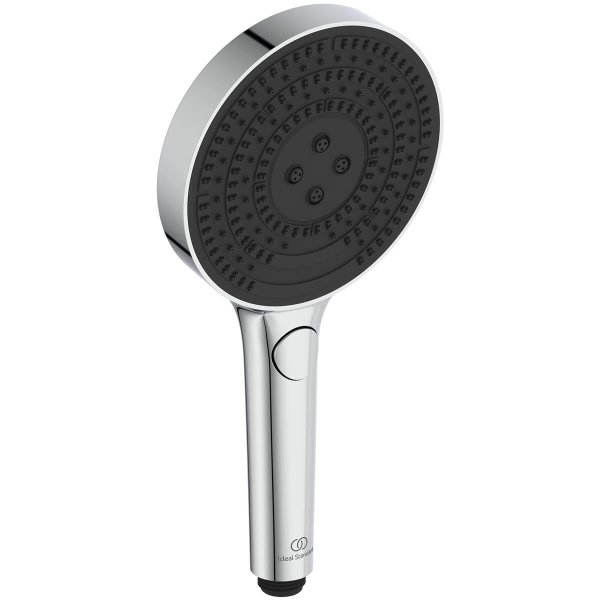Ръчен душ Ideal Standard, 130 мм, 3 функции, с пуш бутон, за баня  

20