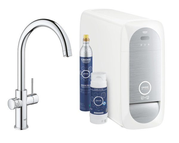 Grohe Blue Home за филтриране и газиране, система за кухня, за чиста вода

20.